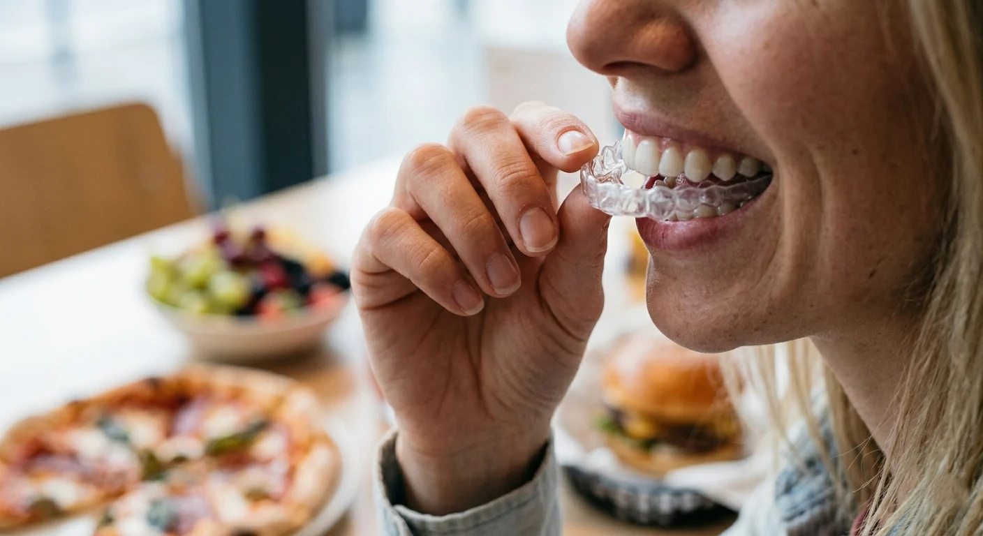 Removable aligners — eat what you love